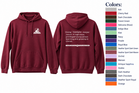 Mens/Womens YD Camp Hoodie - Front-&-Back-Design