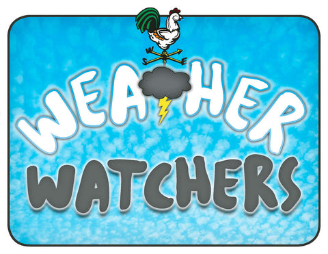 Door Sign in Color: Weather Watchers