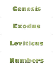 Books of the Bible Set in color