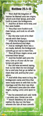 Project: Memory Bookmark (Matthew 25:1–13)