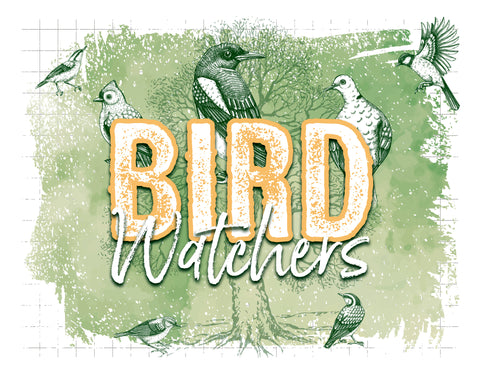 Door Sign in Color: Bird Watchers