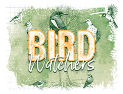 Door Sign in Color: Bird Watchers