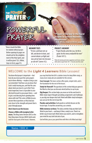 The Power of Prayer—Light 4 Learners