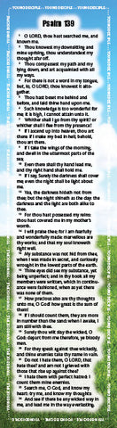 Project: Memory Bookmark (Psalm 139)
