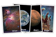 Space Scenes posters, set of eight 12 x 18" color posters