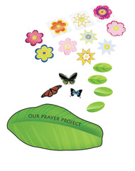 Garden of Prayer Leaves, Flowers, and Butterflies (up to 10 students)
