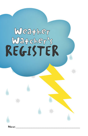 Weather Watcher's Register, set of 10