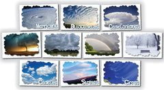 Weather Posters: Set of ten 12" x 18" color posters