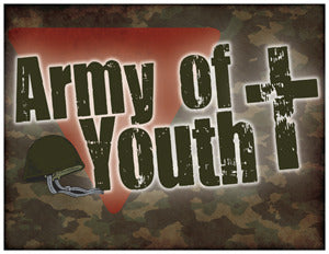 Door Sign in Color: Army of Youth