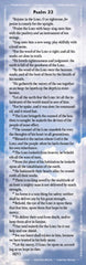 Project: Memory Bookmarks (Psalm 33, set of 10)