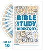 Bible Study Directory Booklet (Set of 10)